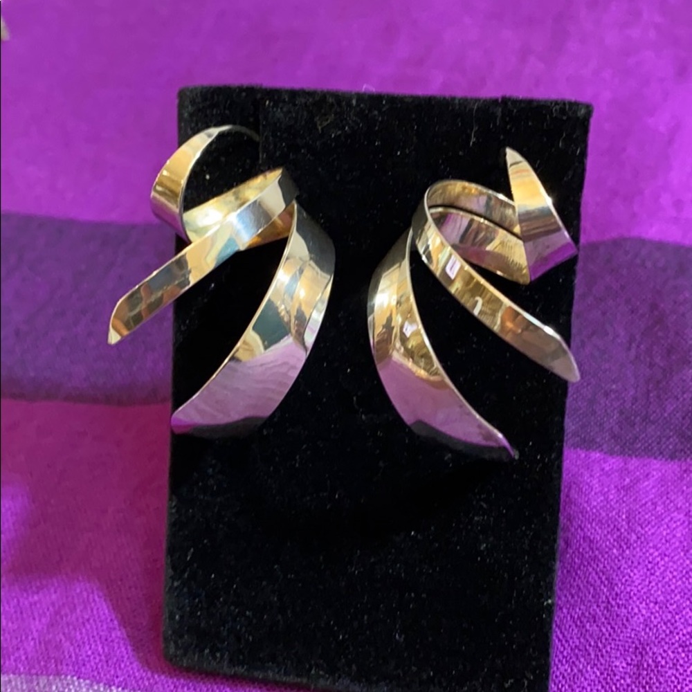 Sterling Threader Statement Earrings - image 3